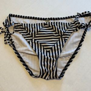 Vitoria’s Secret Black and White Bikini Bottoms